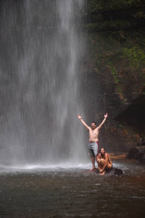Com o Marco na Cachoeira do Roncador, a mais alta de Taquaruçu - TO